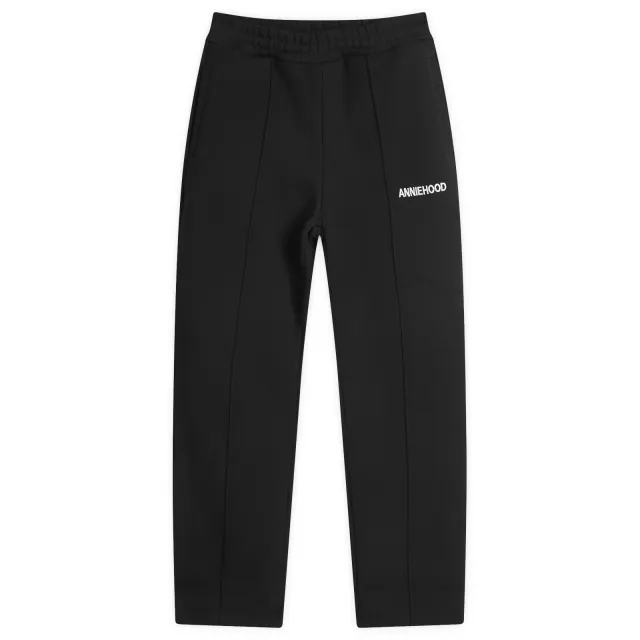ANNIE HOOD Men's Straight College Joggers Black