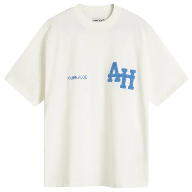ANNIE HOOD Men's College T-Shirt White