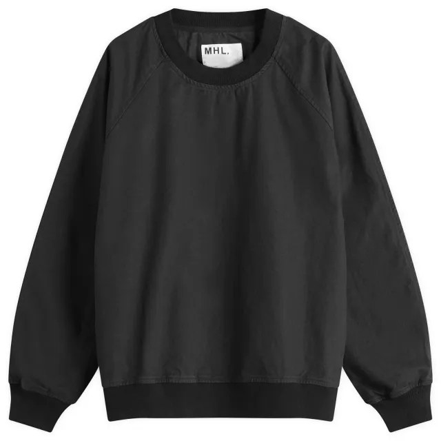 MHL by Margaret Howell Men's Woven Crew Sweatshirt Indigo