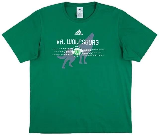 2010-11 Wolfsburg adidas Cotton Tee - 9/10 - (L)