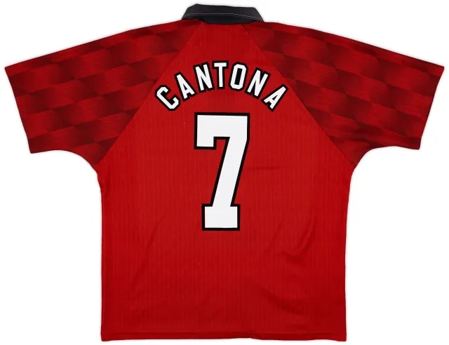 1996-98 Manchester United Home Shirt Cantona #7 - 5/10 - (L)
