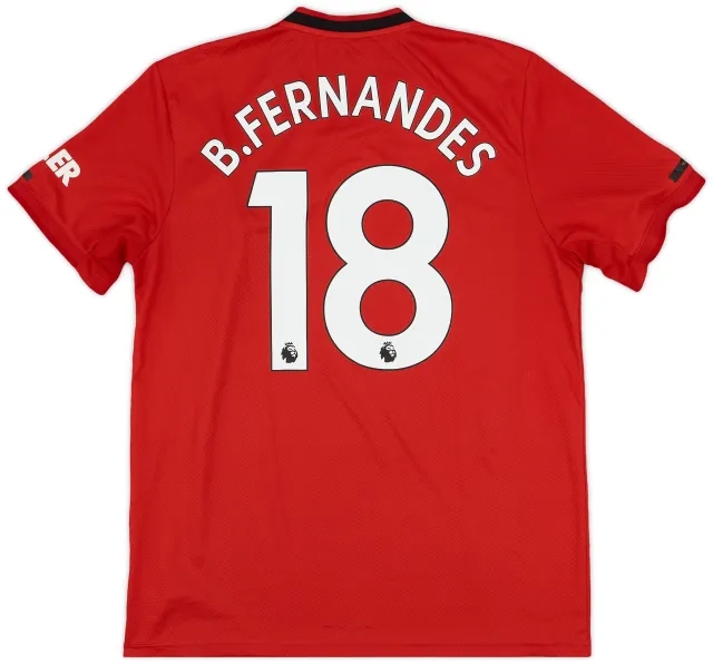2019-20 Manchester United Home Shirt B.Fernandes #18 - 5/10 - (L)