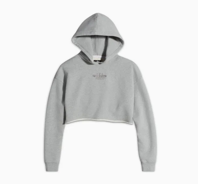Converse Converse x Daily Paper Cropped Hoodie - Grey