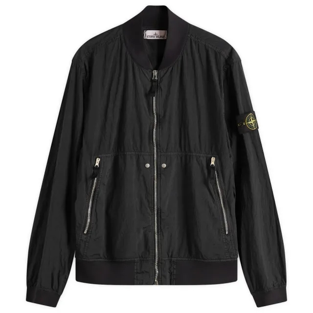 Stone Island Men's Nylon Metal Watro-TC ECONYL Bomber Jacket Black