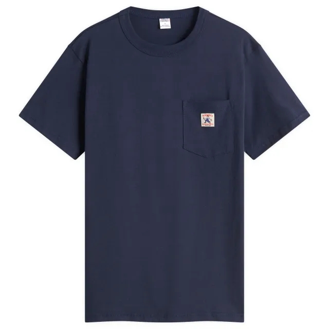 Randy's Garments Men's Logo Pocket T-Shirt Navy