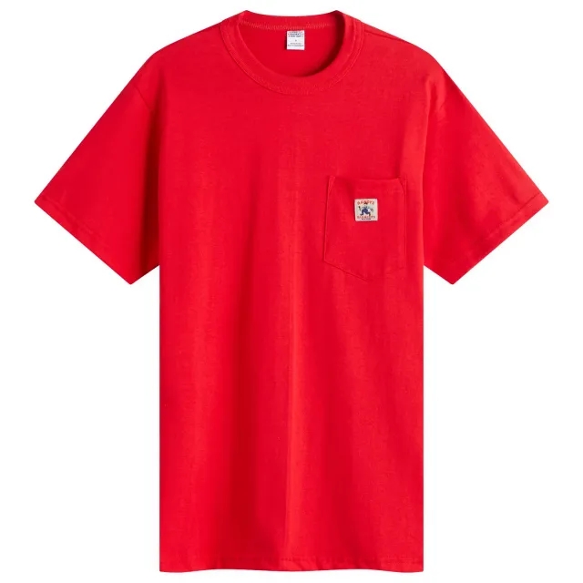 Randy's Garments Men's Logo Pocket T-Shirt Red