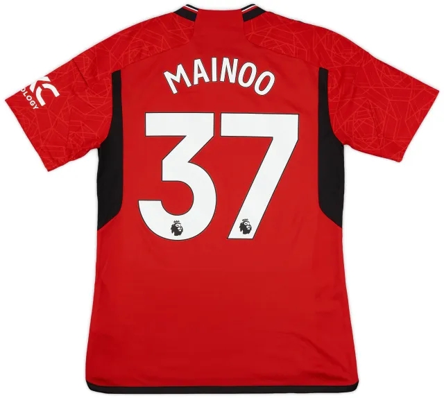 2023-24 Manchester United Home Shirt Mainoo #37 - 10/10 - (M)