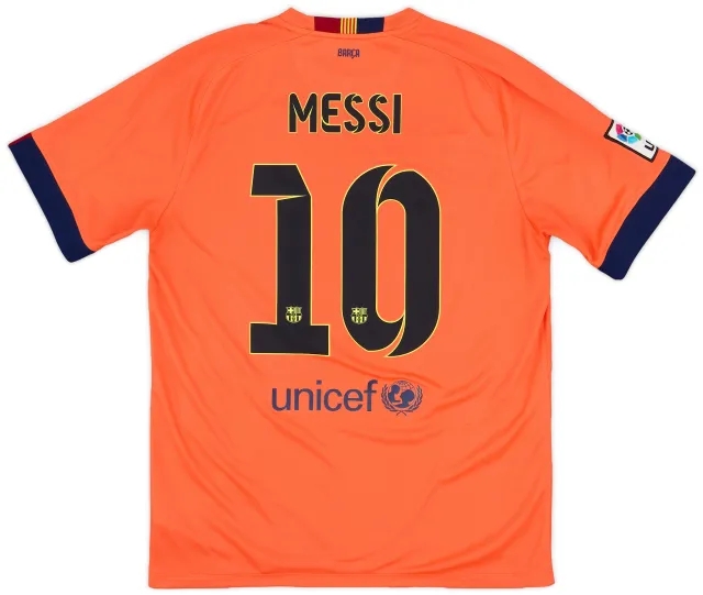 2014-15 Barcelona Away Shirt Messi #10 - 9/10 - (L)