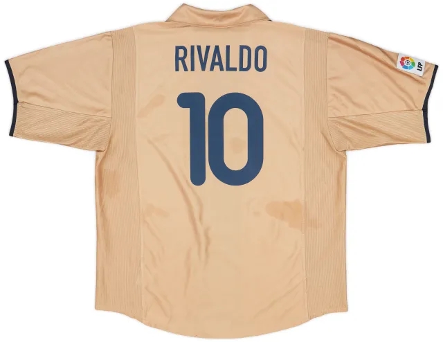 2001-03 Barcelona Away Shirt Rivaldo #10 - 6/10 - (XL)