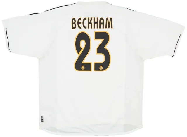 2003-04 Real Madrid Home Shirt Beckham #23 - 6/10 - (XL)