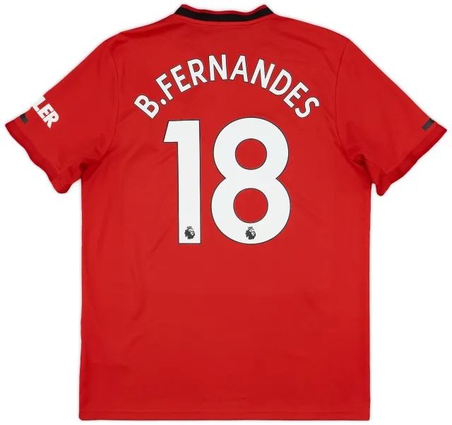 2019-20 Manchester United Home Shirt B.Fernandes #18 - 6/10 - (L)