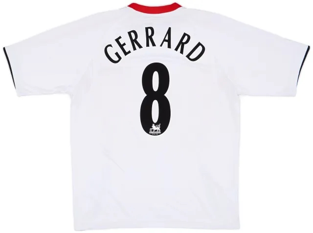 2005-06 Liverpool Away Shirt Gerrard #8 - 5/10 - (L)