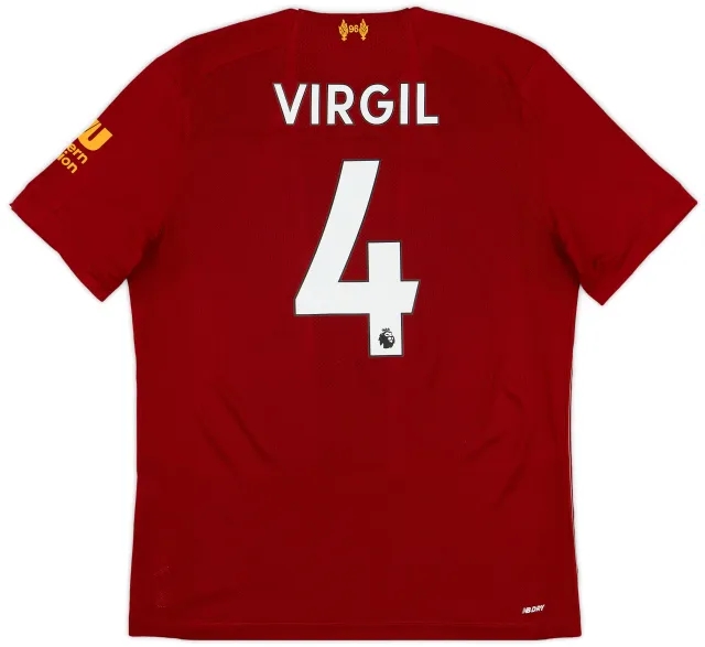 2019-20 Liverpool Home Shirt Virgil #4 - 7/10 - (L)