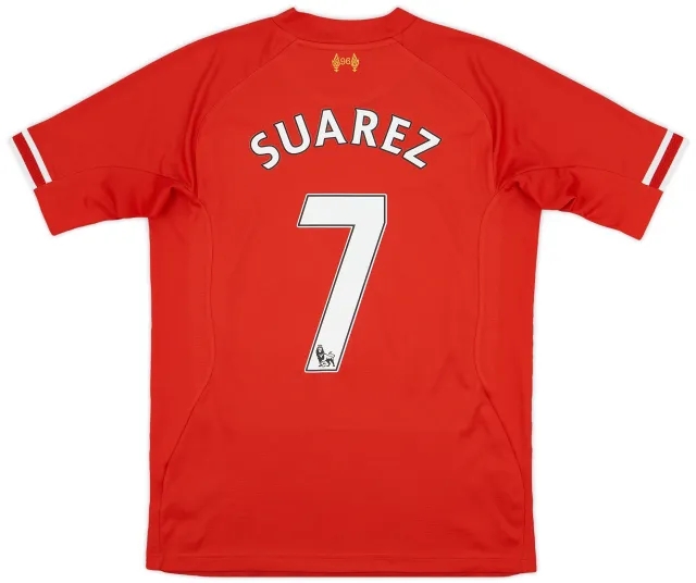 2013-14 Liverpool Home Shirt Suarez #7 - 6/10 - (S)