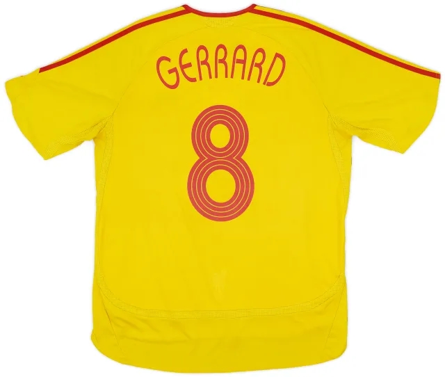 2006-07 Liverpool Away Shirt Gerrard #8 - 5/10 - (XL)