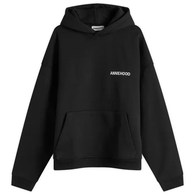 ANNIE HOOD Men's Logo Hoodie Black