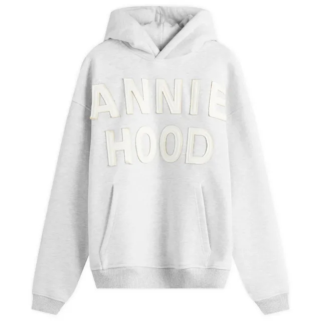 ANNIE HOOD Men's Applique Hoodie Grey
