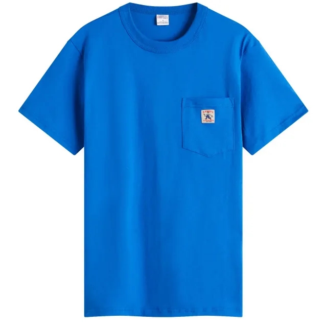 Randy's Garments Men's Logo Pocket T-Shirt Royal Blue
