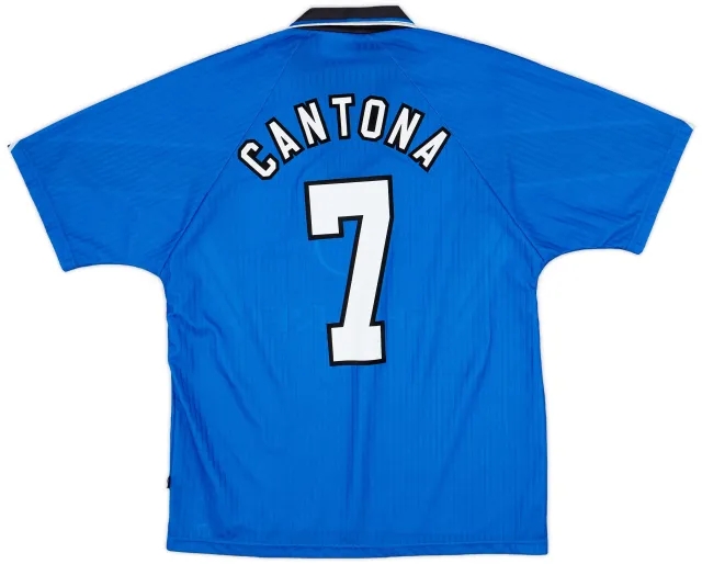 1996-98 Manchester United Third Shirt Cantona #7 - 9/10 - (L)