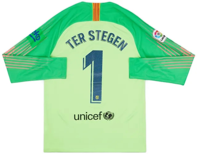 2018-19 Barcelona GK Shirt Ter Stegen #1 - 9/10 - (M)