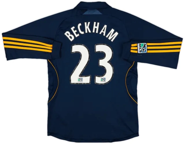 2007-08 LA Galaxy Away L/S Shirt Beckham #23 - 7/10 - (L.Boys)