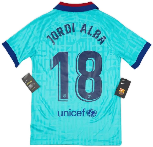2019-20 Barcelona Third CL Shirt Jordi Alba #18 (S)