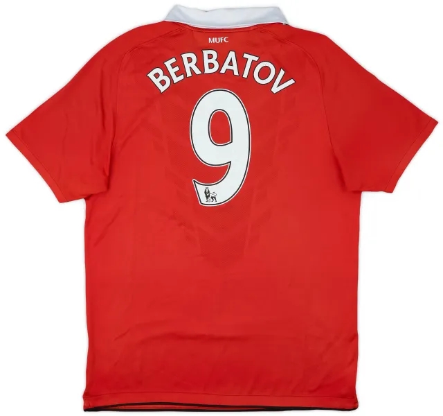 2010-11 Manchester United Home Shirt Berbatov #9 - 5/10 - (M)