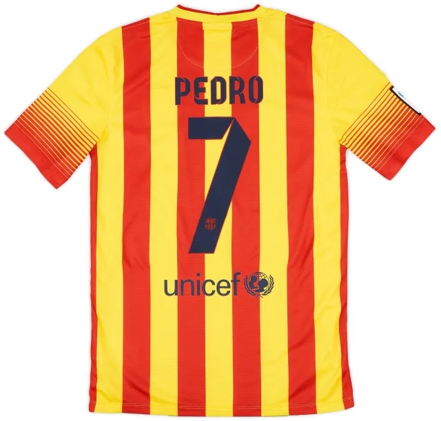 2013-15 Barcelona Away Shirt Pedro #7 (S)