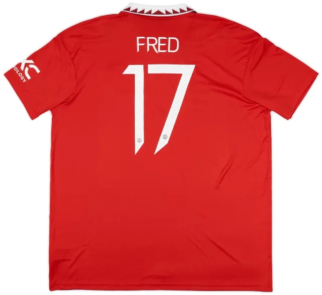 2022-23 Manchester United Home Shirt Fred #17 (XXL)