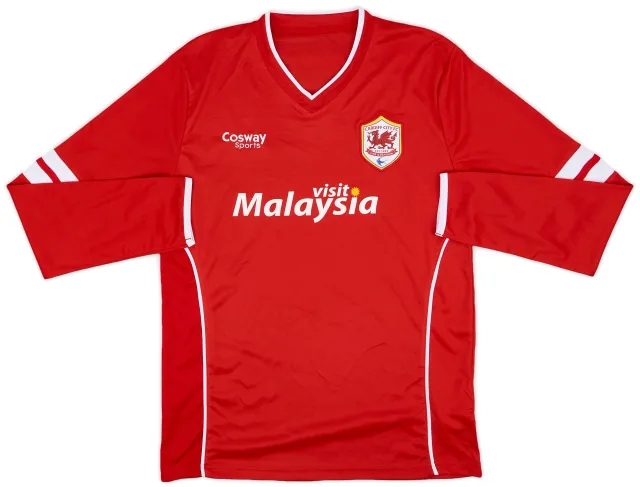2014-15 Cardiff Home/Away L/S Shirt - 9/10 - (L)