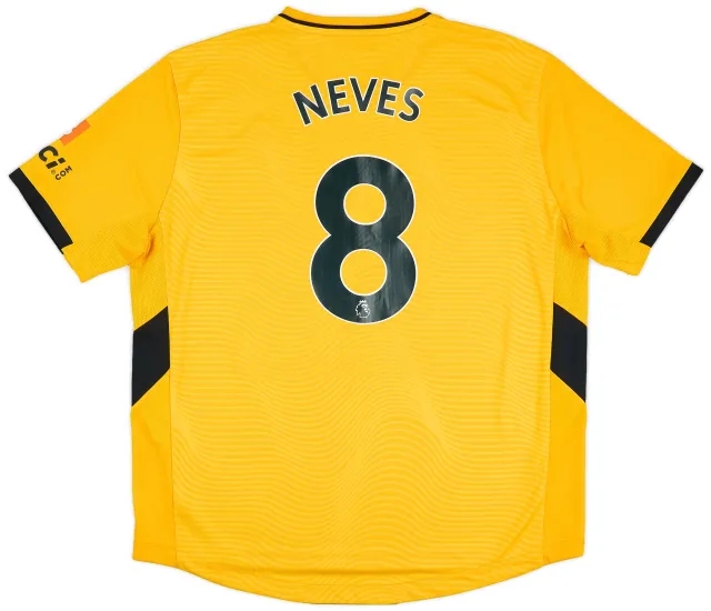 2021-22 Wolves Home Shirt Neves #8 - 10/10 - (XXL)