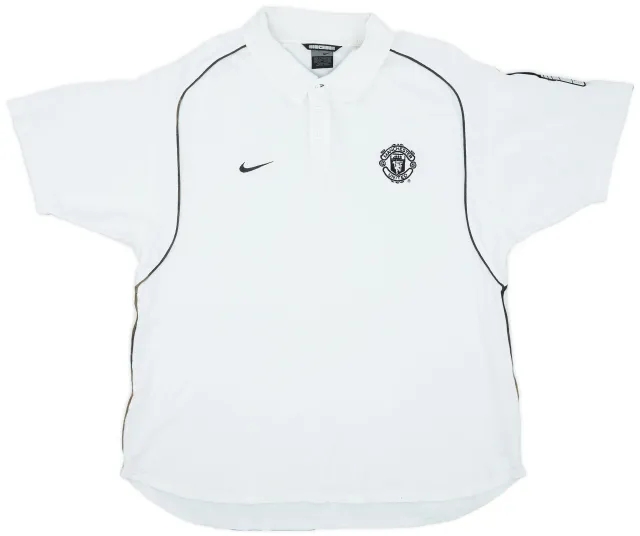 2002-03 Manchester United Nike Polo Shirt - 8/10 - (L)