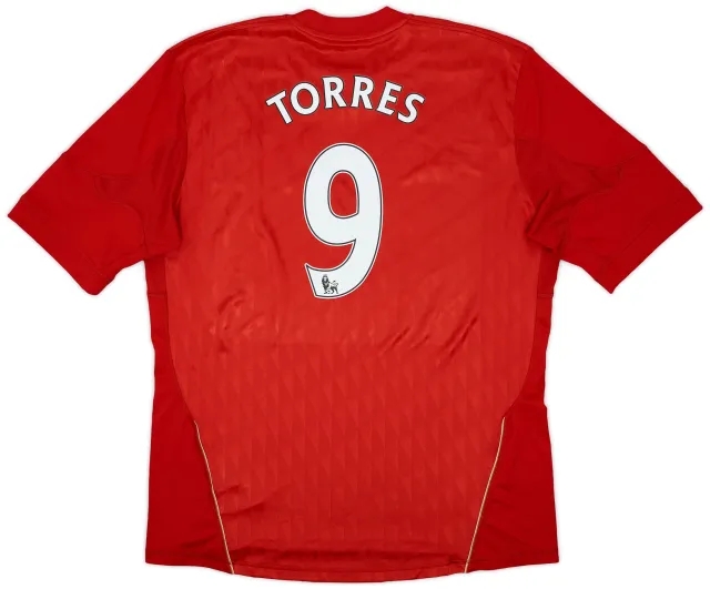 2010-12 Liverpool Home Shirt Torres #9 - 7/10 - (XL)