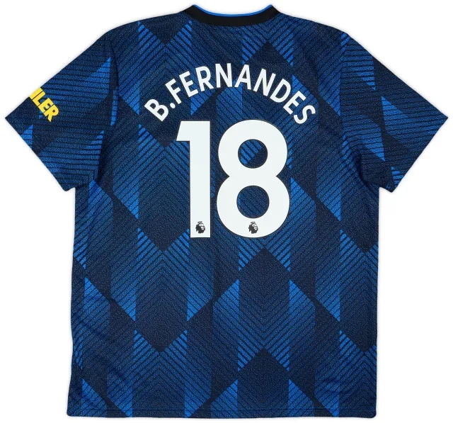 2021-22 Manchester United Third Shirt B.Fernandes #18 - 10/10 - (XL)
