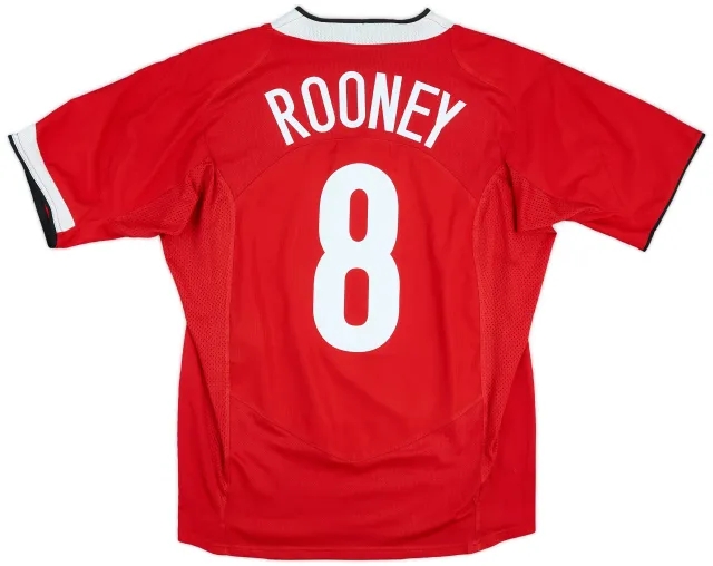 2004-06 Manchester United Home Shirt Rooney #8 - 6/10 - (L)