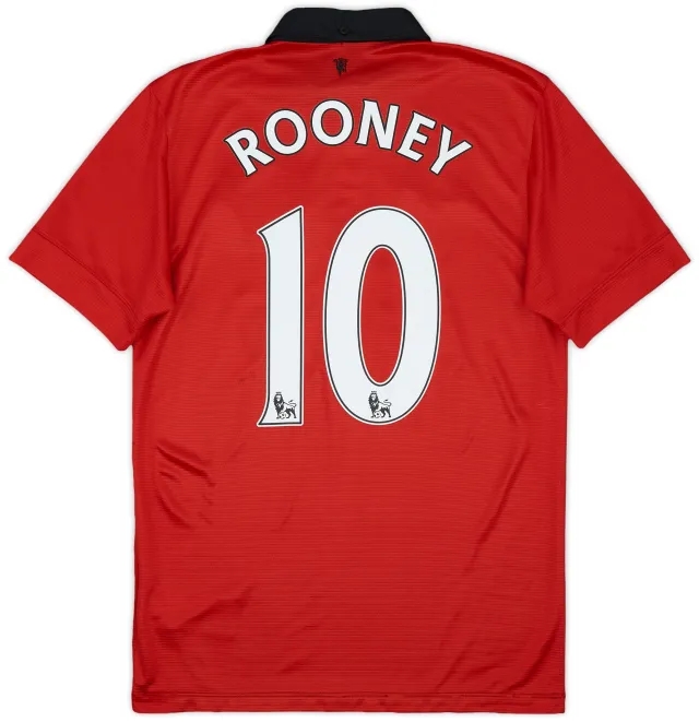 2013-14 Manchester United Home Shirt Rooney #10 - 6/10 - (S)
