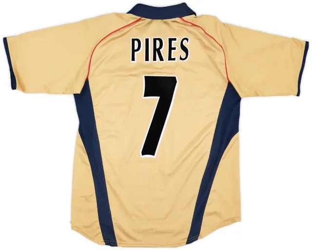 2001-02 Arsenal Away Shirt Pires #7 - 6/10 - (M)