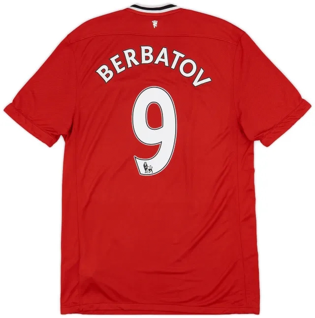 2011-12 Manchester United Home Shirt Berbatov #9 - 6/10 - (L)