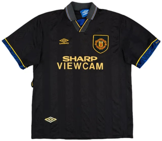 1993-95 Manchester United Away Shirt #10 - 5/10 - (L)