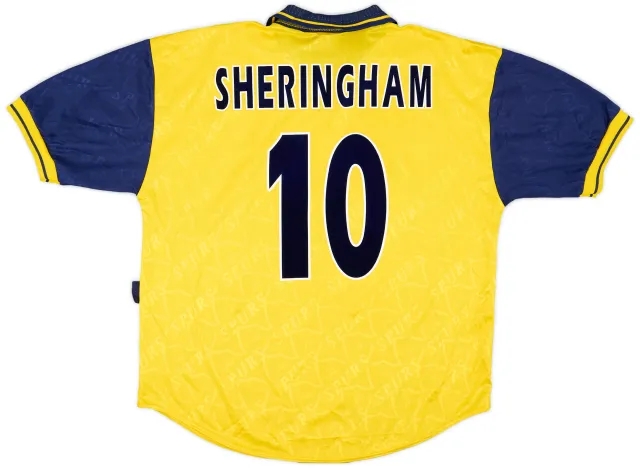 1995-97 Tottenham Third Shirt Sheringham #10 - 9/10 - (XL)