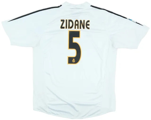 2004-05 Real Madrid Home Shirt Zidane #5 - 6/10 - (L)