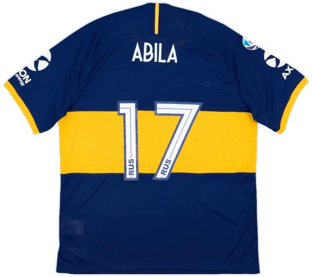 2019-20 Boca Juniors Authentic Home Shirt Abila #17 - 8/10 - (XL)