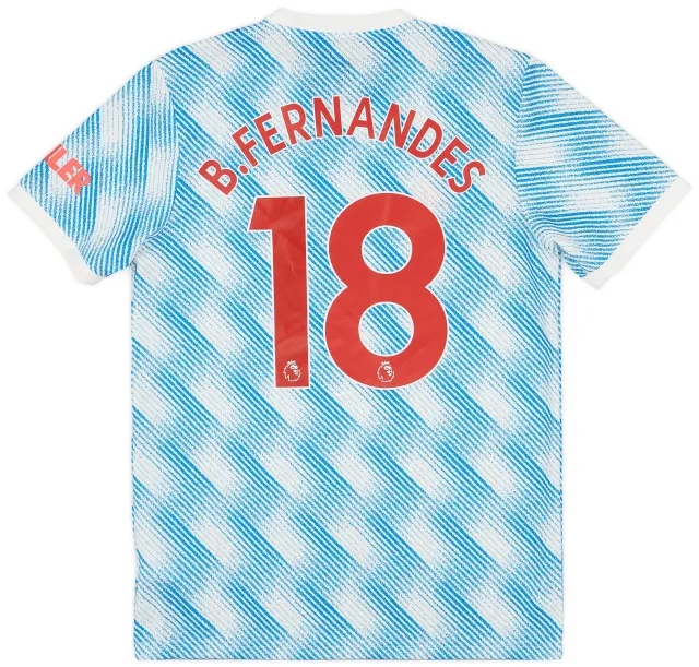 2021-22 Manchester United Away Shirt B.Fernandes #18 - 10/10 - (M)