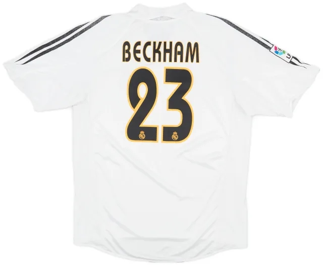 2004-05 Real Madrid Home Shirt Beckham #23 - 5/10 - (L)