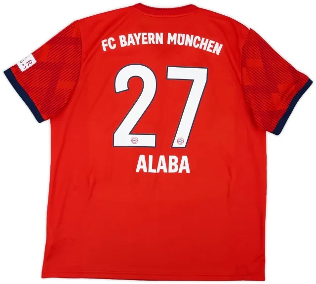 2018-19 Bayern Munich Home Shirt Alaba #27 - 6/10 - (XL)