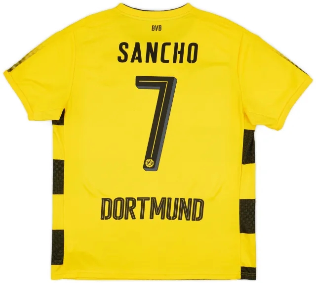 2017-18 Borussia Dortmund Home Shirt Sancho #7 - 7/10 - (L)