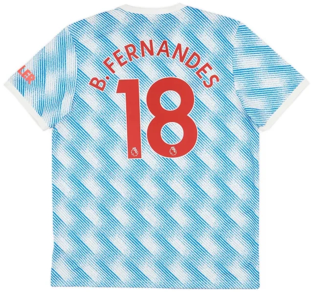 2021-22 Manchester United Away Shirt B.Fernandes #18 - 10/10 - (XL)