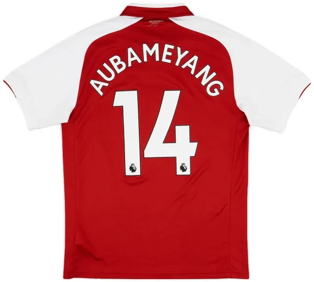 2017-18 Arsenal Home Shirt Aubameyang #14 - 8/10 - (M)