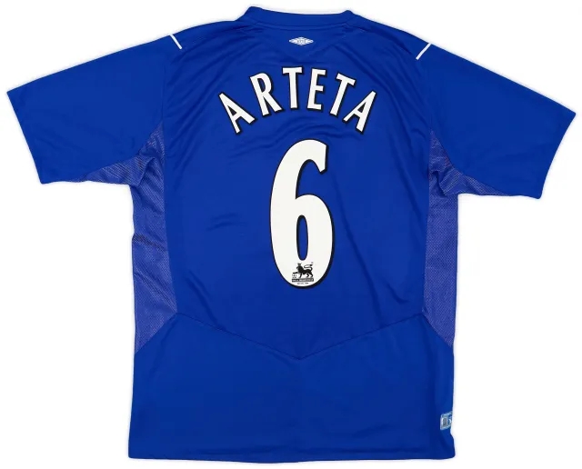 2004-05 Everton Home Shirt Arteta #6 - 6/10 - (L)