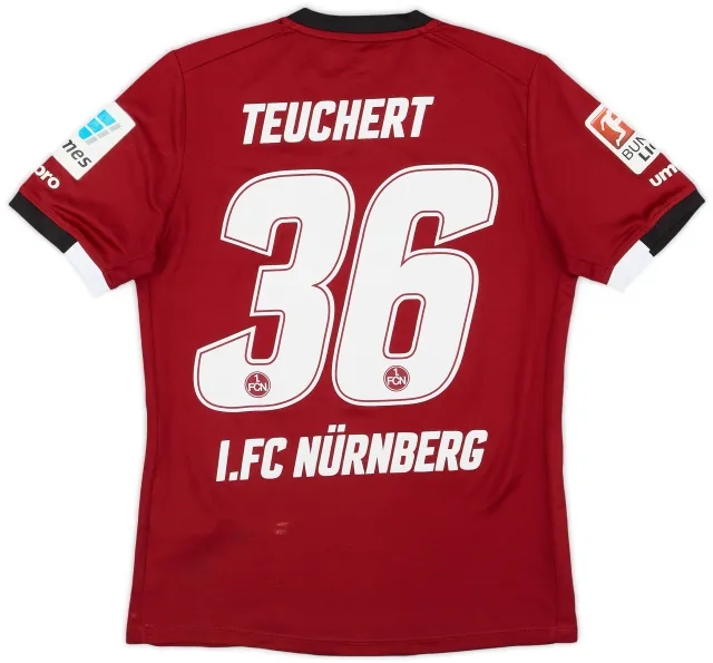 2016-17 Nurnberg Squad Signed Home Shirt Teuchert #36 - 7/10 - (XL.Boys)